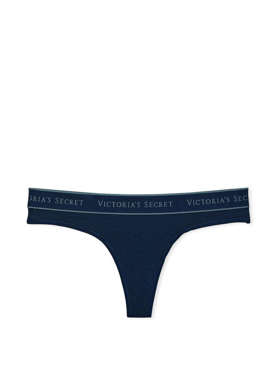 Жіночі трусики Logo Cotton Thong Victoria's Secret (322820078)