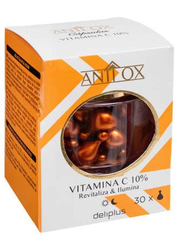 Капсулы anti ox с витамином С оживляют и придают сияние Испания 30 шт Deliplus (361871916)