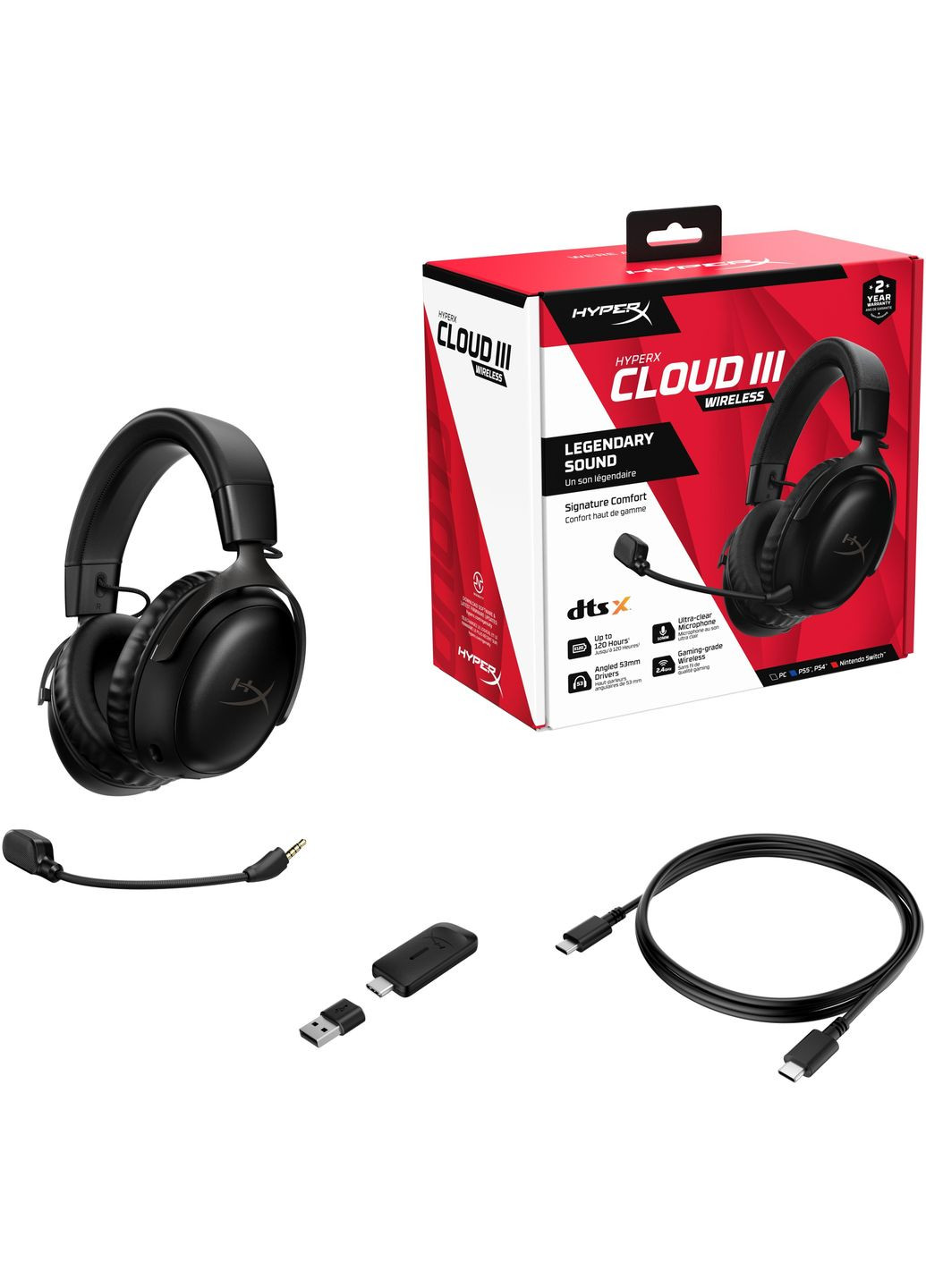 Гарнитура Cloud III Wireless Black (77Z45AA) HyperX (314776140)