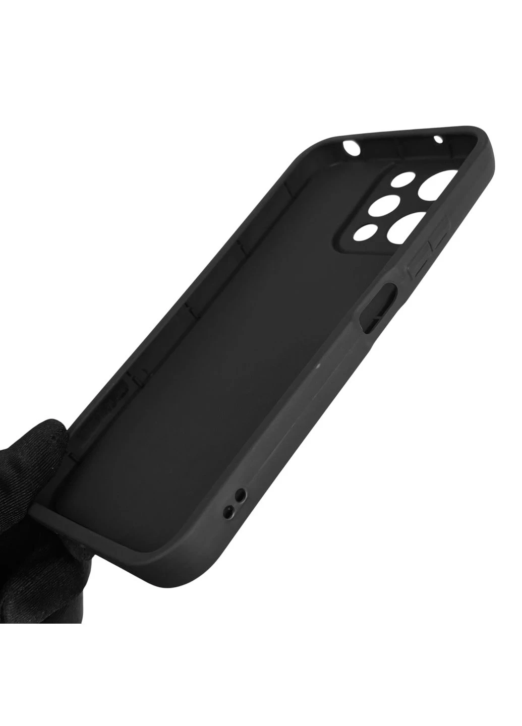 Чохол силіконовий Soft Touch для Redmi 12 чорний (Повний захист камери) Xiaomi (366386213)
