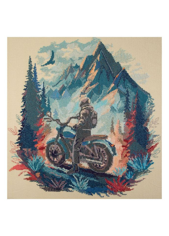 Набір для вишивання хрестиком "Подорож вдалину" AH-213 35х37 см Abris Art (369170861)