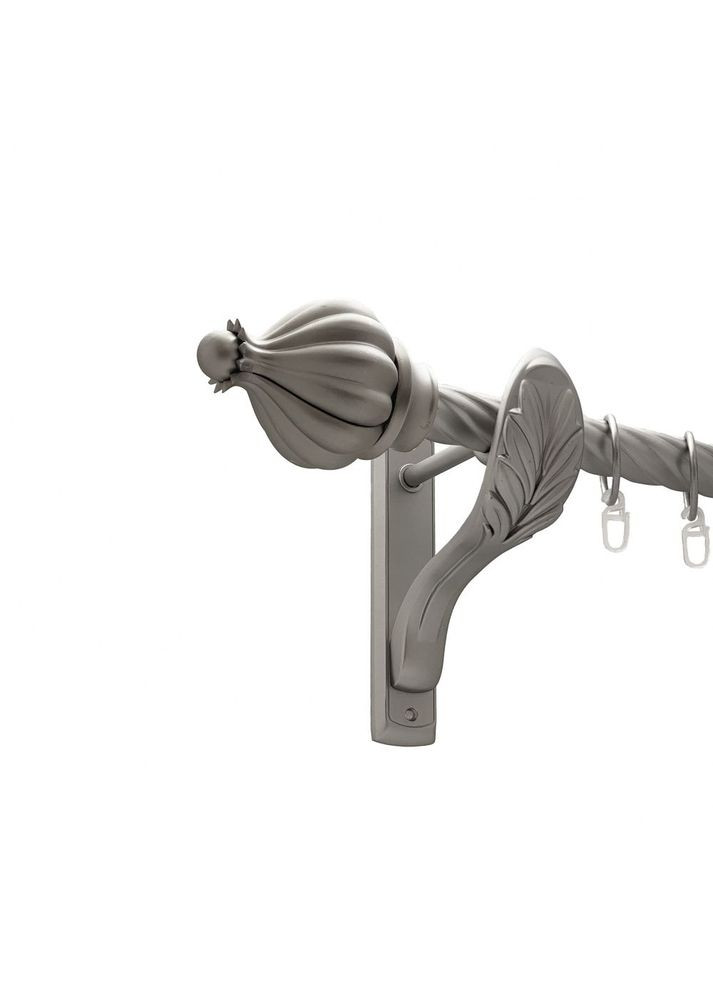 Карниз Таджа металлический однорядный ретро скрученная труба Сатин 25 мм 300 см (00-00011438) ORVIT (300281294)