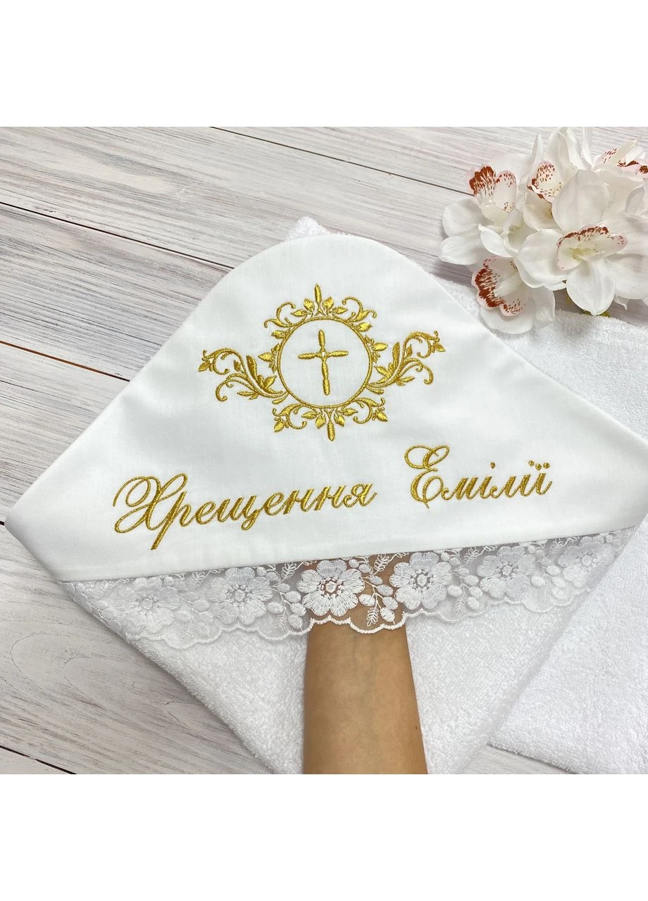 Именная махровая крыжма "Элина" No Brand (372992828)