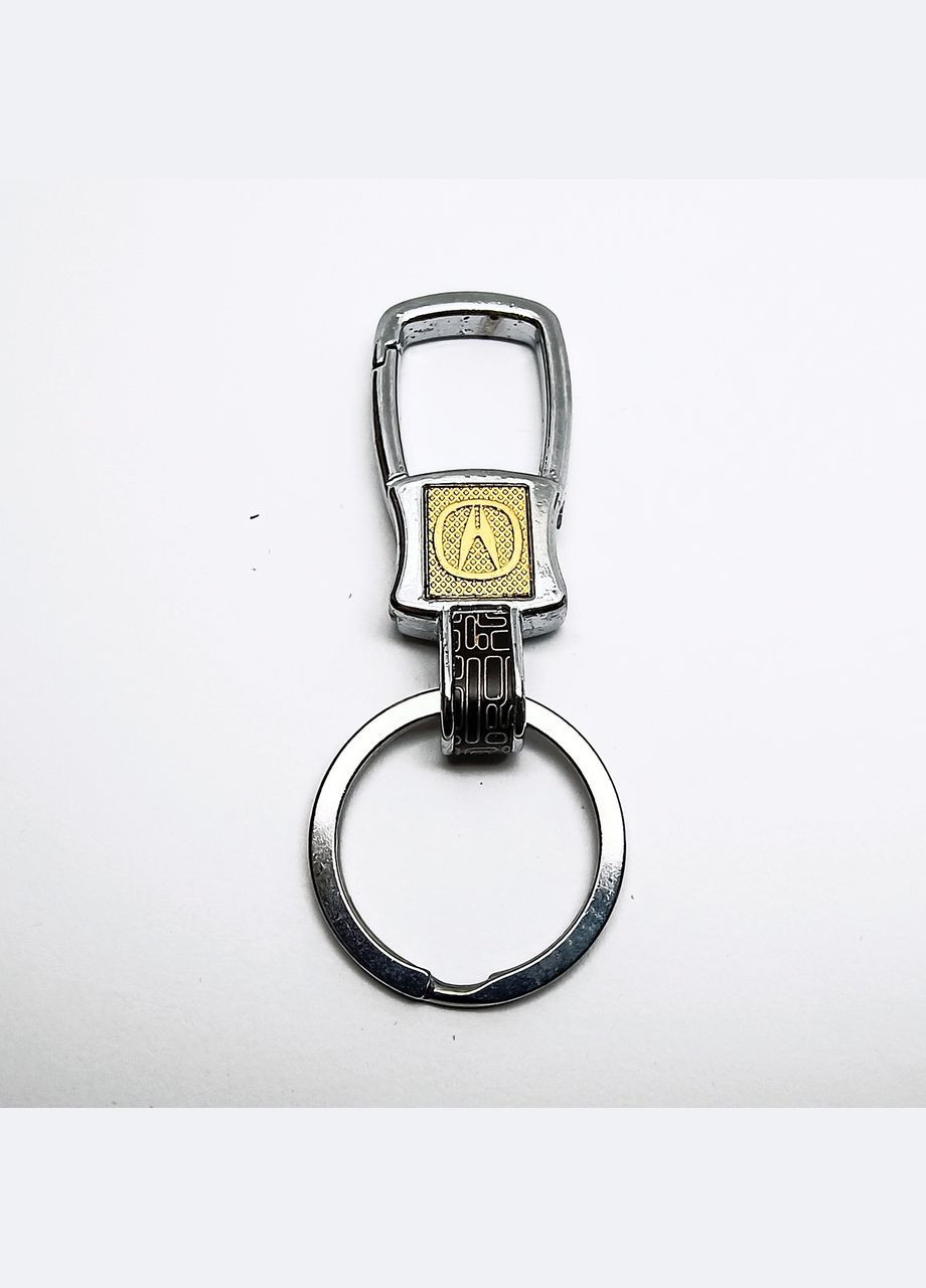 Брелок автомобильный Acura Кольцо карабин Акура для ключей Полистый золотистый 5.3 см x 2.2 см Finding (341384336)