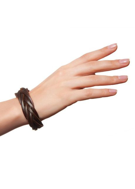 Шкіряний браслет на руку Bunch браслет на застібці браслет зі шкіри напульсник коричневого кольору, натуральна шкіра No Brand (334702062)