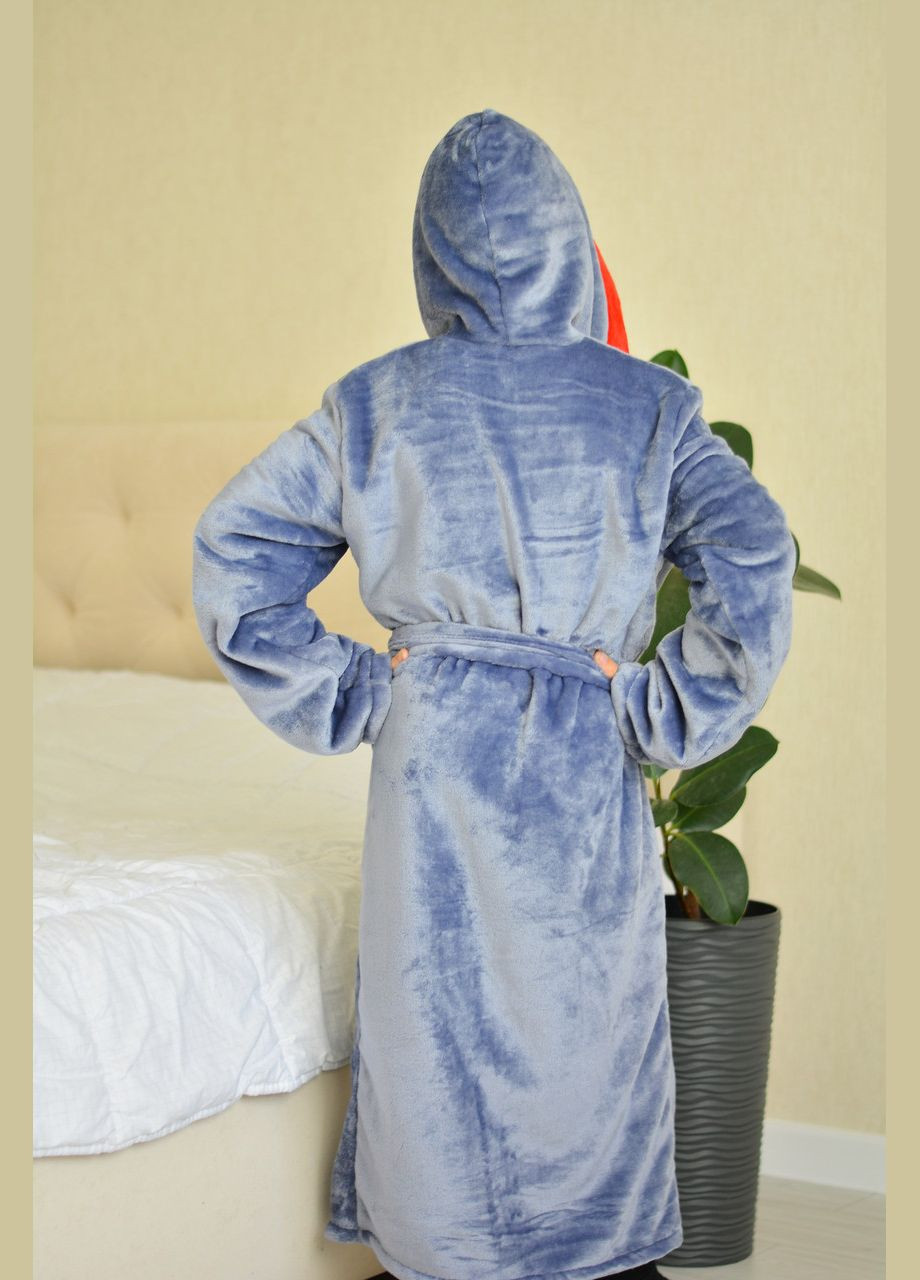 М'який, комфортний і зручний дитячий махровий халатик для хлопчика 💪 Сірий із червоним Victoria (308342217)