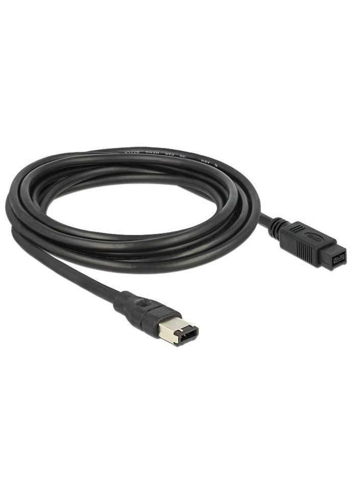 Кабель видео сигнальный FireWire 9p 6p M/M (папа/папа) 3.0m AWG24+28 D=6.0mm 400Mbps Delock (369646631)
