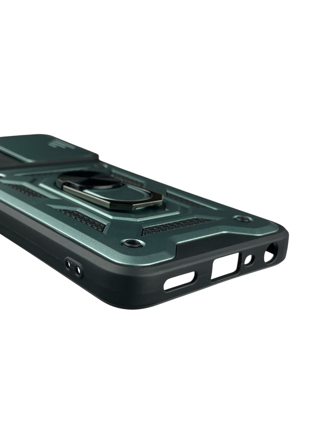 Чохол для A18 броньований з кільцем-тримачем підставкою зі шторкою на оппо а18 зелений rg1 Oppo (366389624)