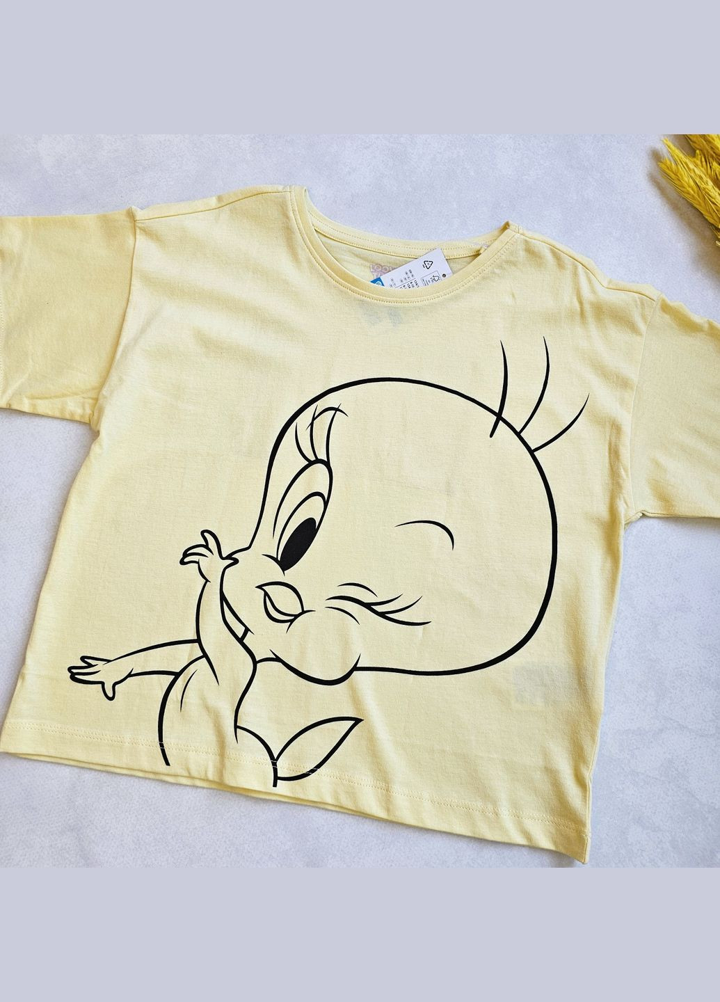 Жовта літня дитяча футболка Lupilu Футболка