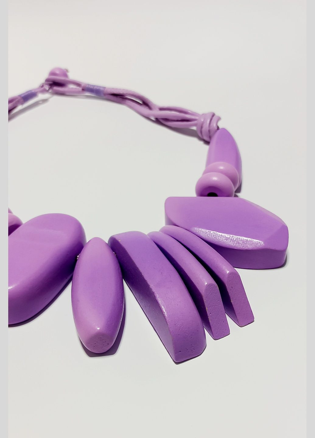 Кольє di classe абстрактне дерев'яне з великими підвісками на щільному шнурі (338370326)