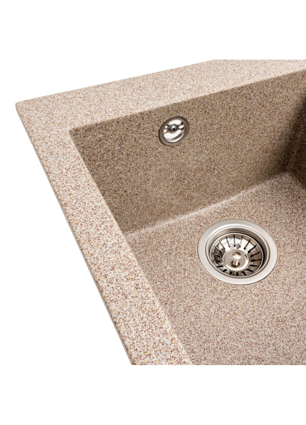 Гранитная мойка для кухни 4150 SOKIL матовая (карамель) Valeso (358059126)