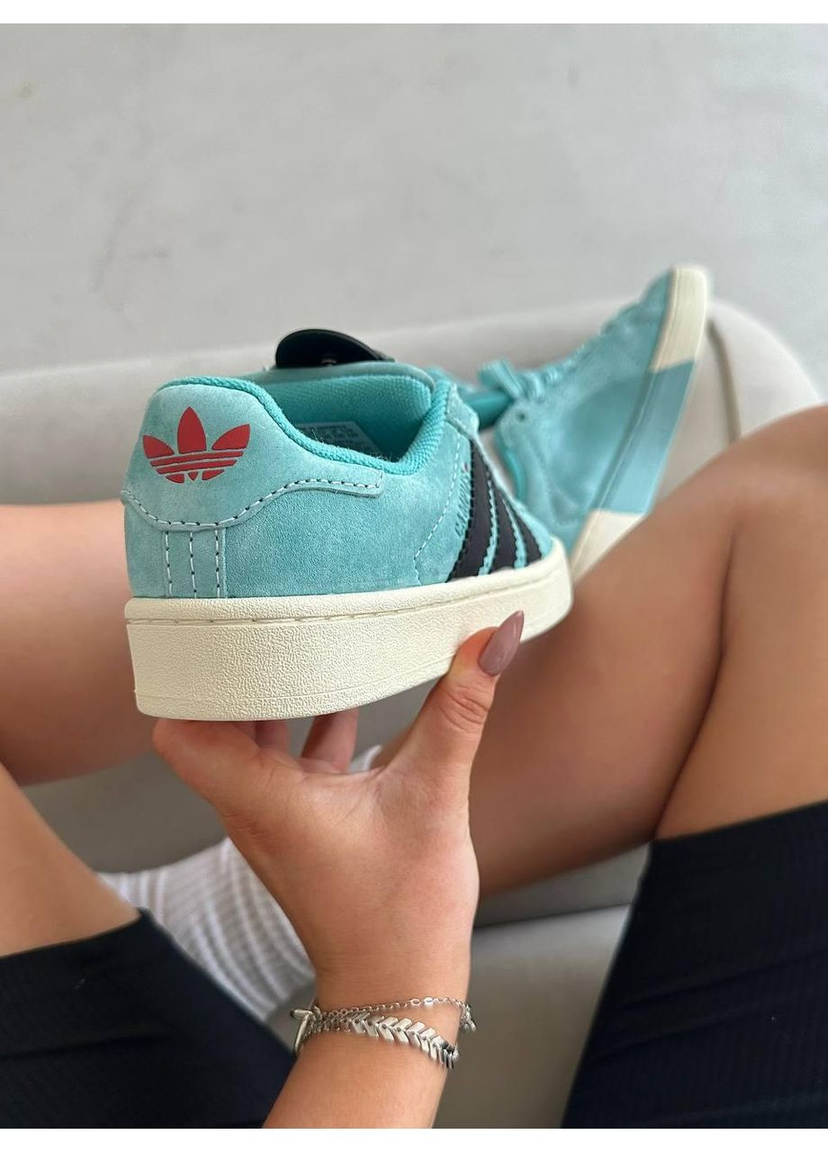 Білі Осінні кросівки чоловічі adidas campus valentines day blue адідас кампус No Brand