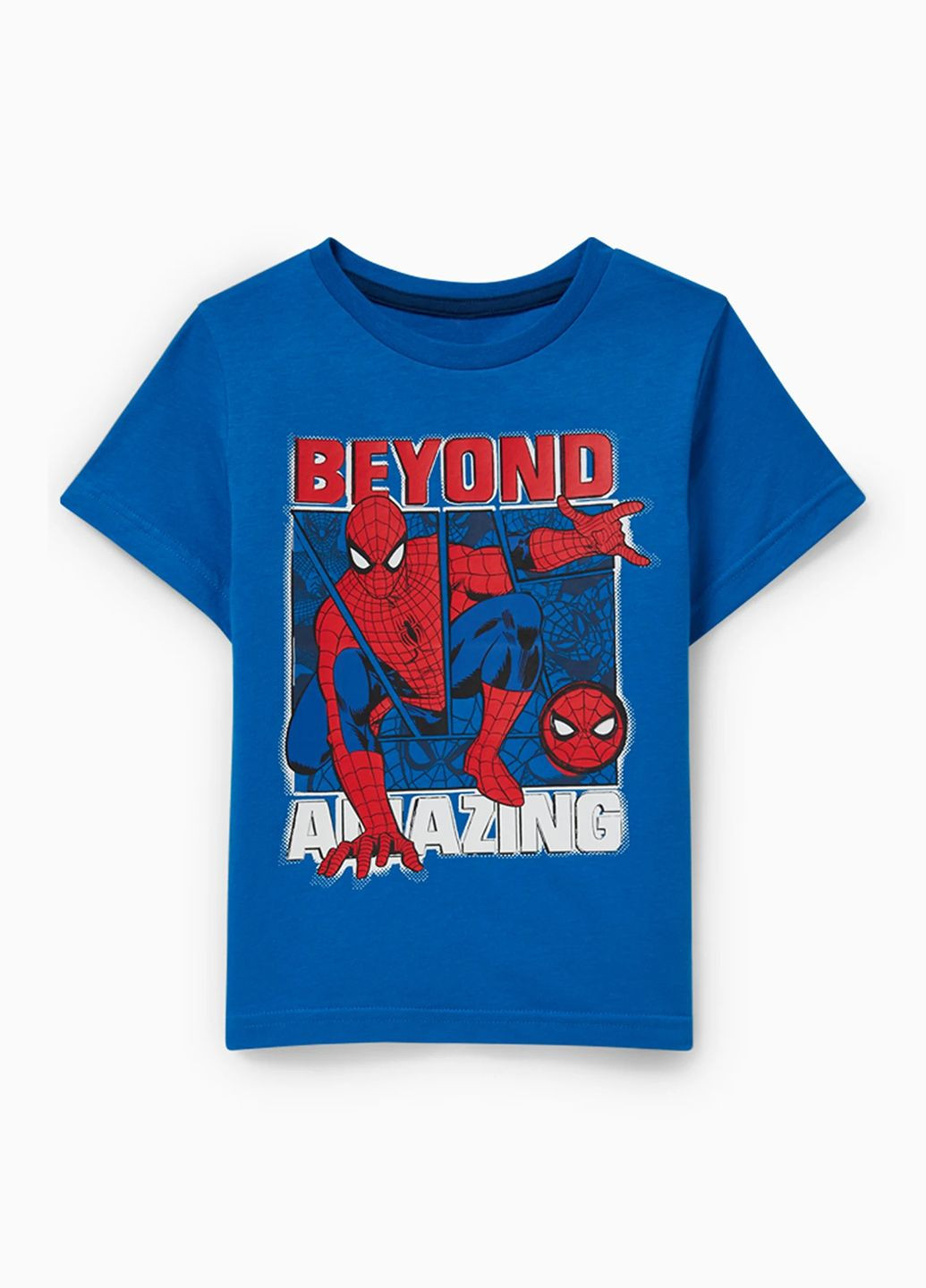 Синяя летняя футболка spider-man C&A