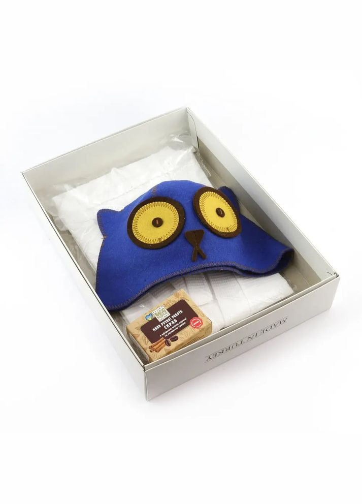 Подарунковий набір для сауни №5 Котяра, для неї, 3 предмета (N-117) Luxyart (322209968)