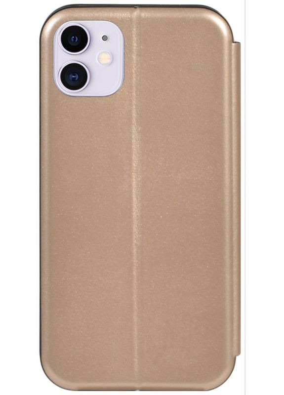 Чехолкнига Book Rounded Leather Case Apple iPhone 11 Gold Toto (301782661)