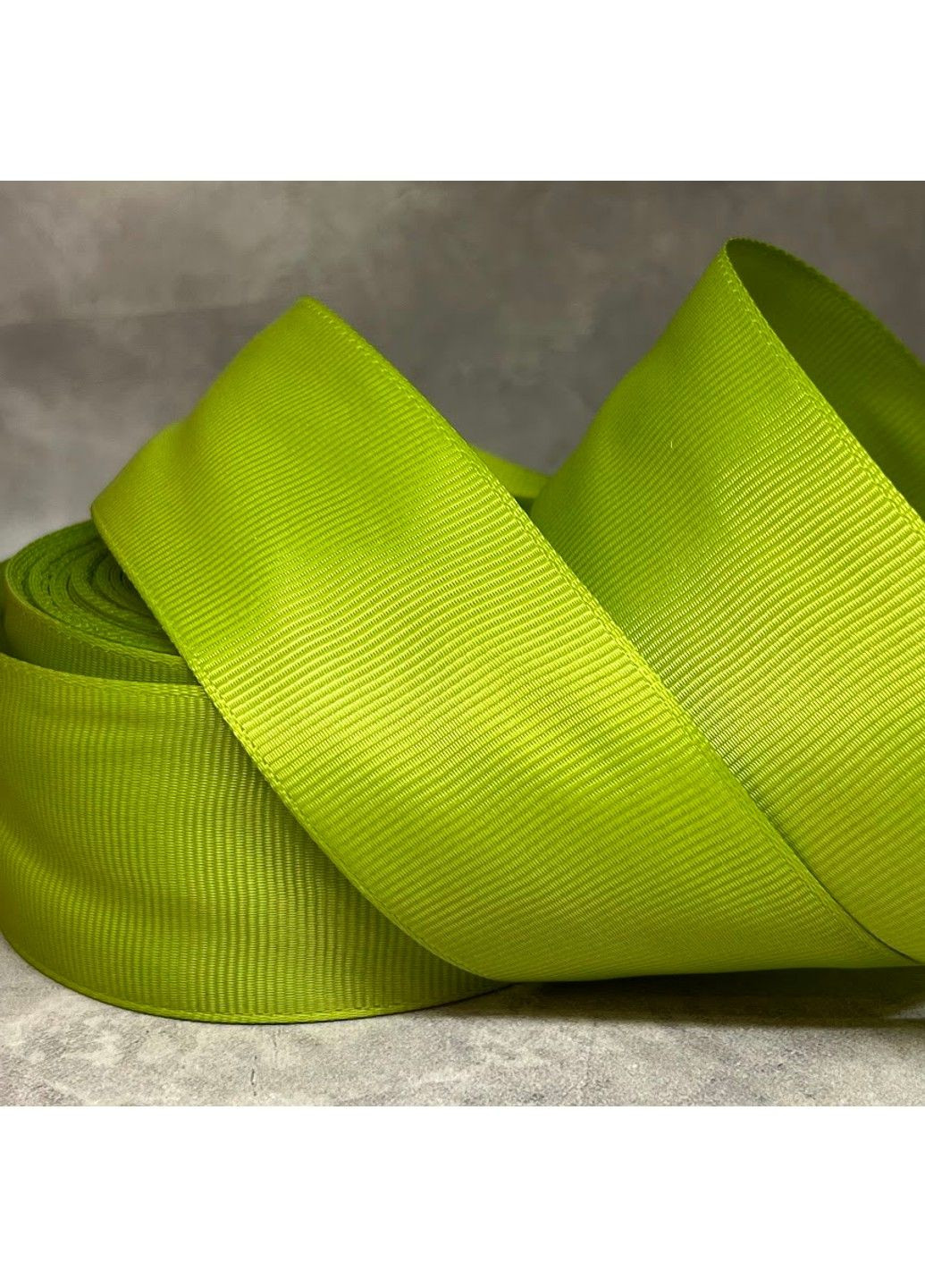 Репсовая лента 4 см, цвет светло-зеленый, арт 018905, 1 метр No Brand (352308179)