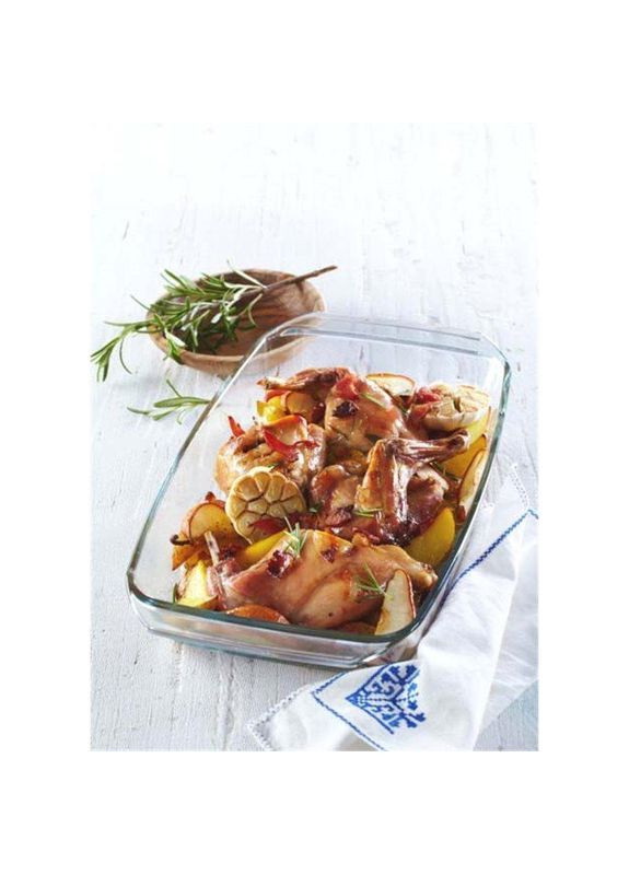 Форма для запекания стеклянная прямоугольная 40.4x26 см (s7296) Simax (334004689)