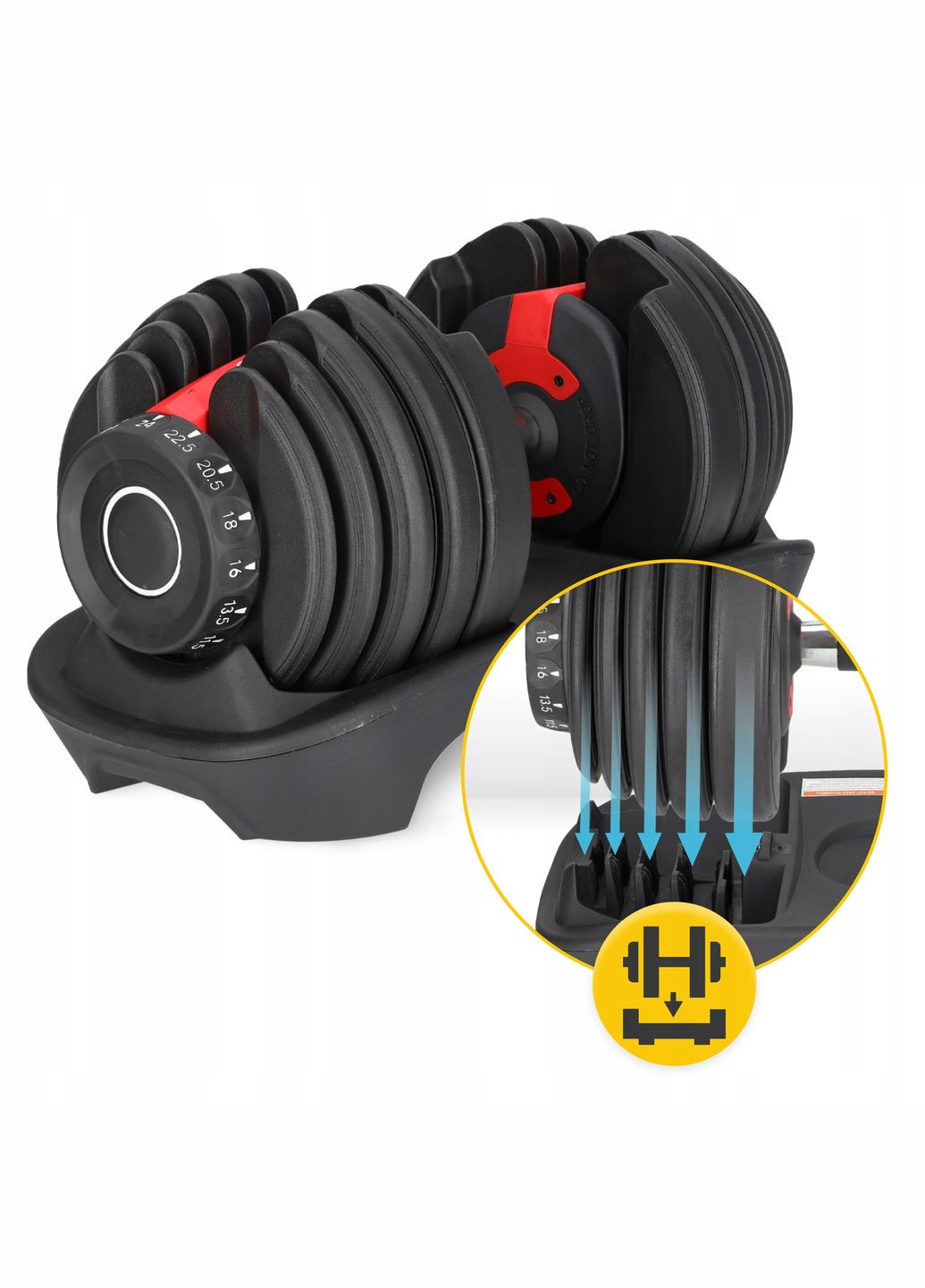 Гантель с регулируемым весом Premium 2.5-24 кг () 4FIZJO P-5907739319203 (342758100)