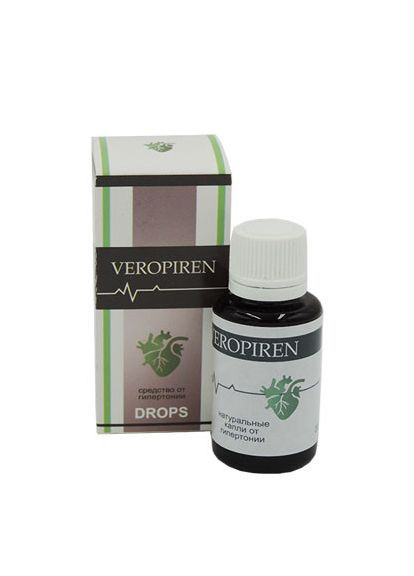 Краплі проти гіпертонії Veropiren Веропірен No Brand (304767031)