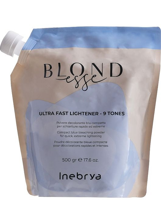 Синяя осветительная пудра для волос Blondesse Ultra Fast Lightener 9 Tones 500g (855239-147961) Inebrya (368608250)