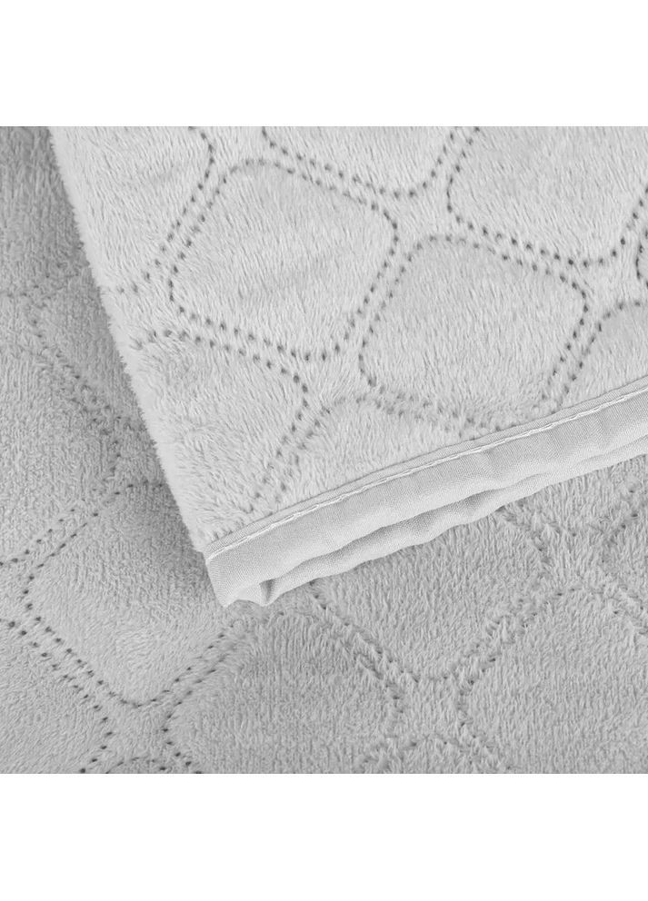 Евро покрывало 220*240 см велюровое гипоаллергенное Светло-серое (24410220240) ТЕП (364237745)