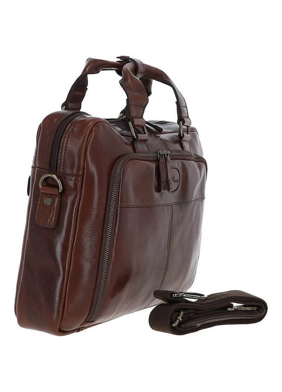 Мужская кожаная сумка 8143 Brown (8143 BROWN) Ashwood (322207949)