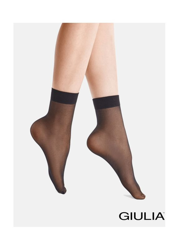 Чёрные капроновые носки easy 20 Giulia однотонные (313428035)