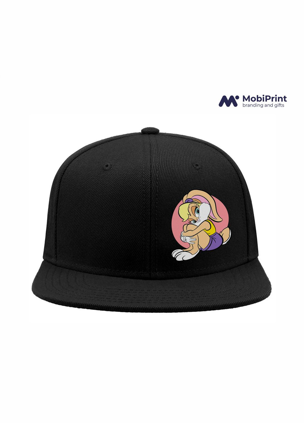 Кепка Snapback Лола Банні Луні Тюнз (Lola Bunny Looney Tunes) Чорний (9276-2885-BK) MobiPrint (292866259)