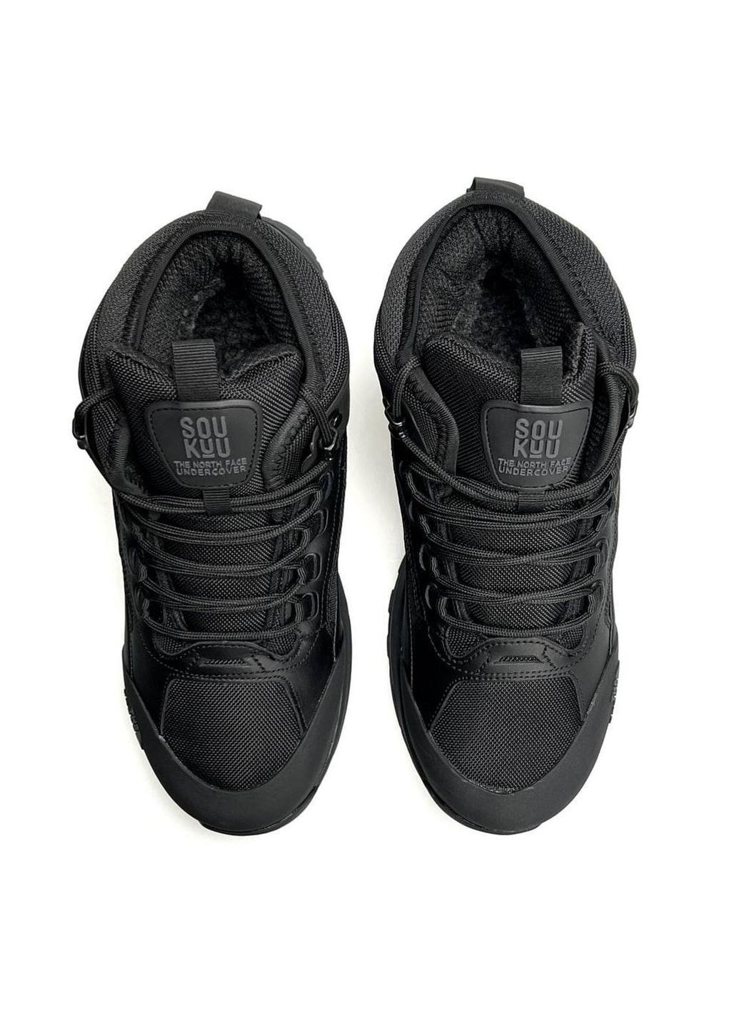 Черные зимние кроссовки мужские No Brand