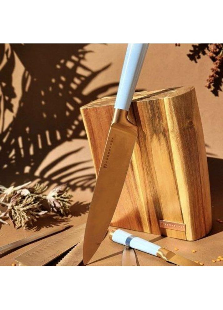 Набор ножей 7 предметов с подставкой синий (EB-11029) Edenberg (360654432)