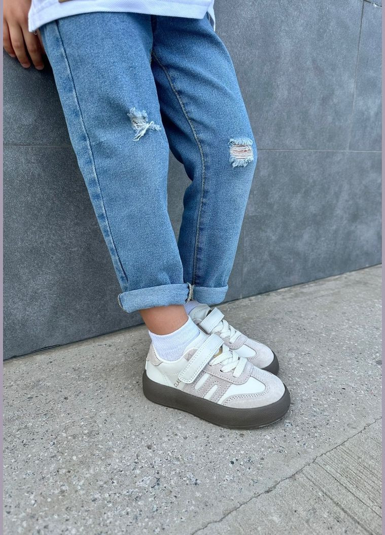 Білі осінні кросівки для хлопчиків та дівчаток Jong Golf