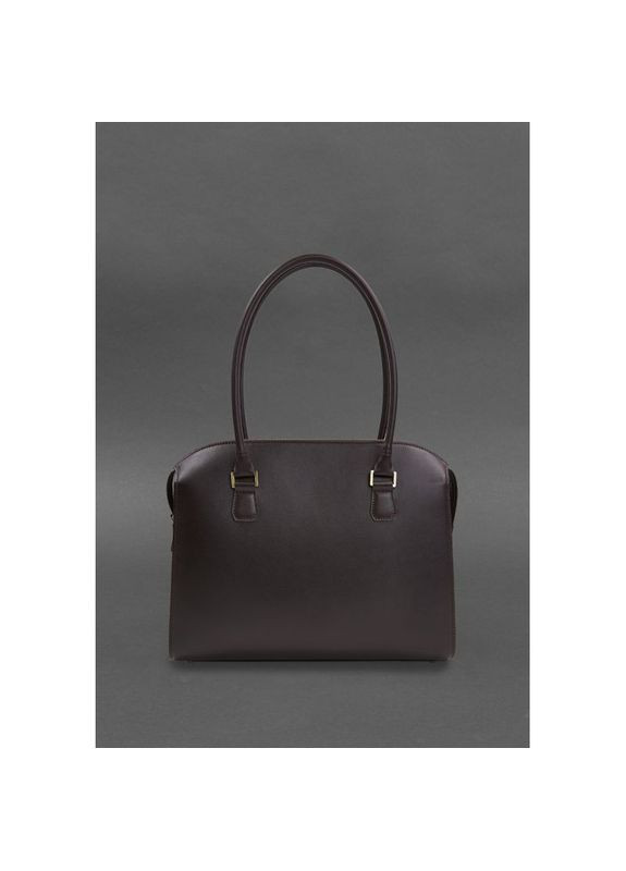 Сумка тоут через плече жіноча шкіряна велика Темно-коричневий 36053 BlankNote (338182773)