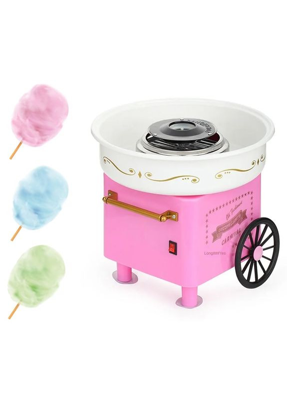Аппарат для приготовления сладкой ваты Cotton Candy Maker CN-01 Розовый No Brand (340111795)