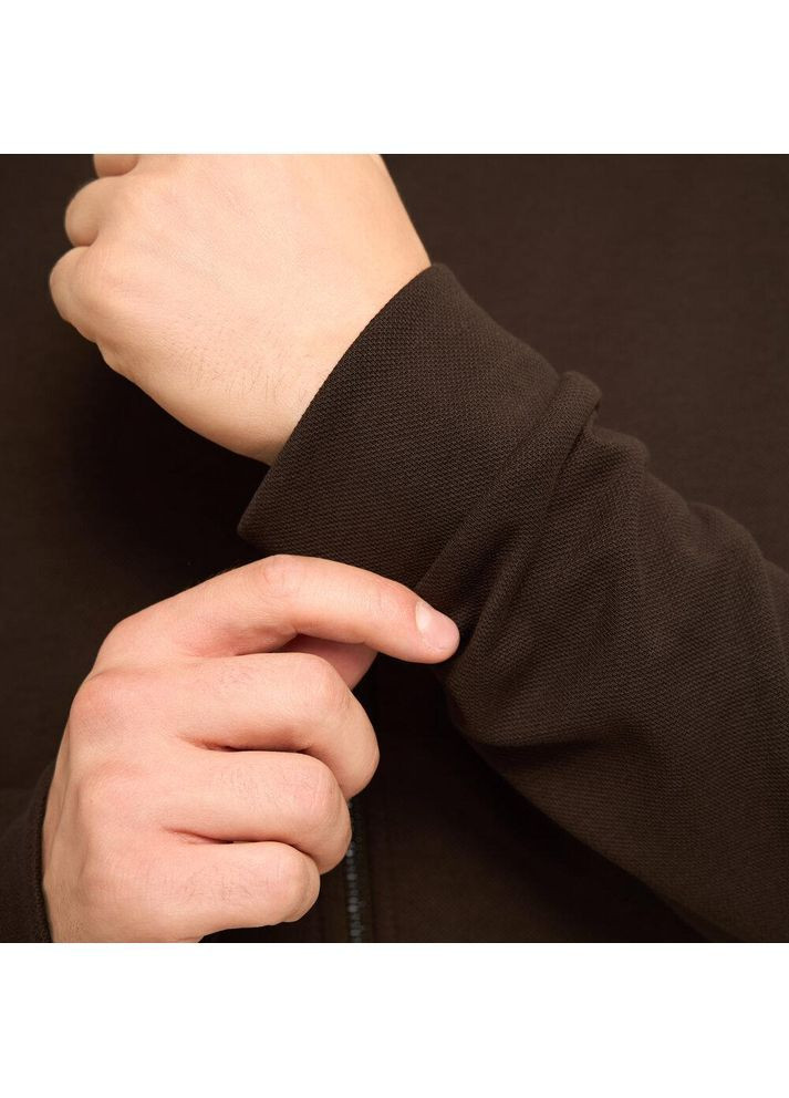 Чоловіча кофта демісезонна на блискавці коричнева Freedom (365754692)