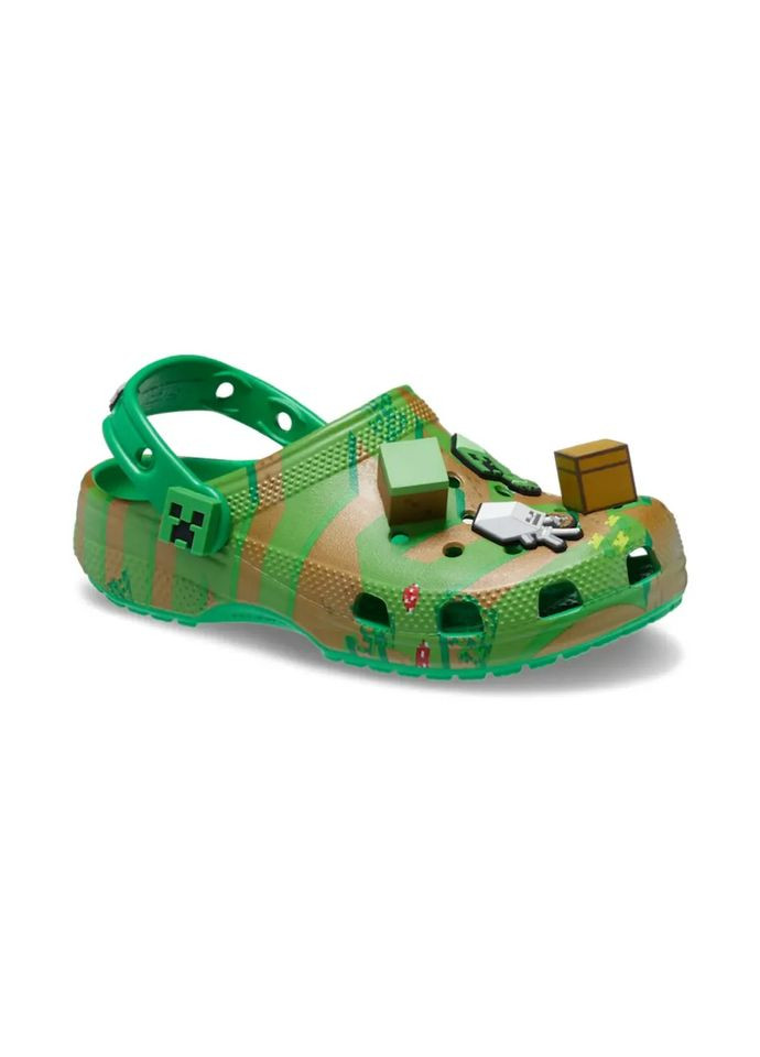 Крокси Сабо Kids Minecraft Elevated Clog Green J4-36-23 см 208473-90H Crocs (284722442)