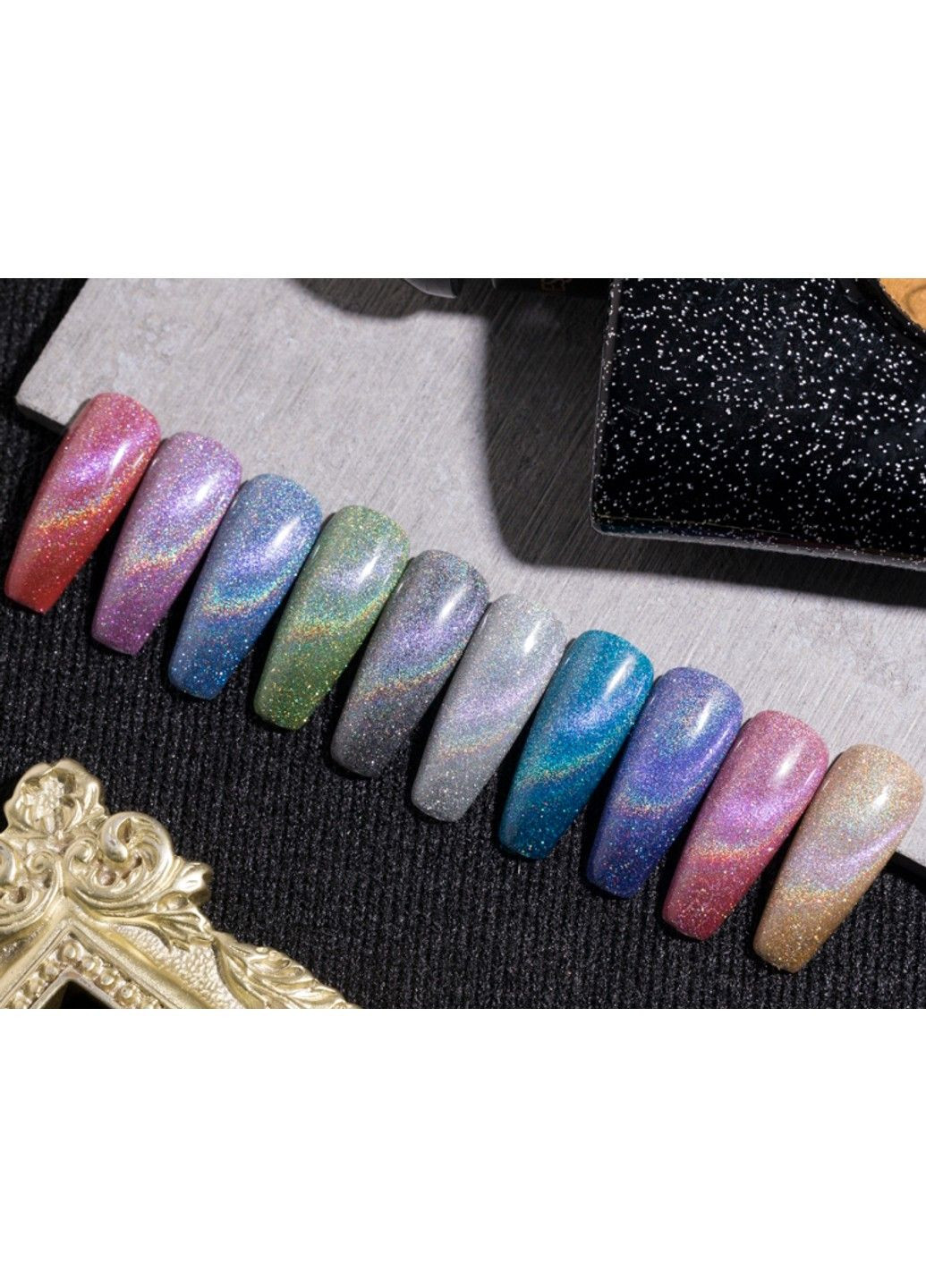 Гель-лак Голографічне котяче око Holographic Cat Eye MagicNail (292734348)