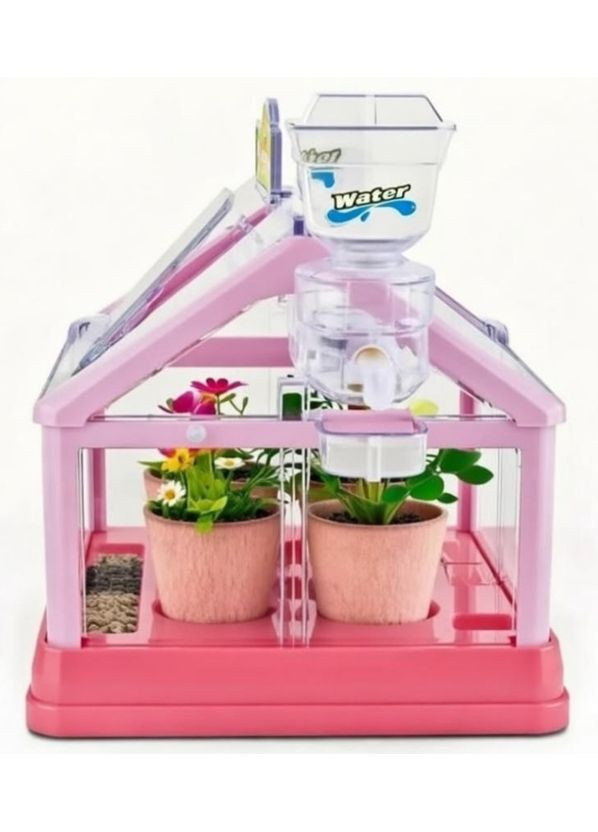 Набір для вирощування мікрозелені та рослин для дітей Теплиця на підвіконні (2104618886) No Brand (370984717)