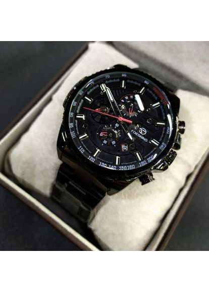 Наручний годинник чоловічий Finance Чорний (2260) Forsining (363318782)