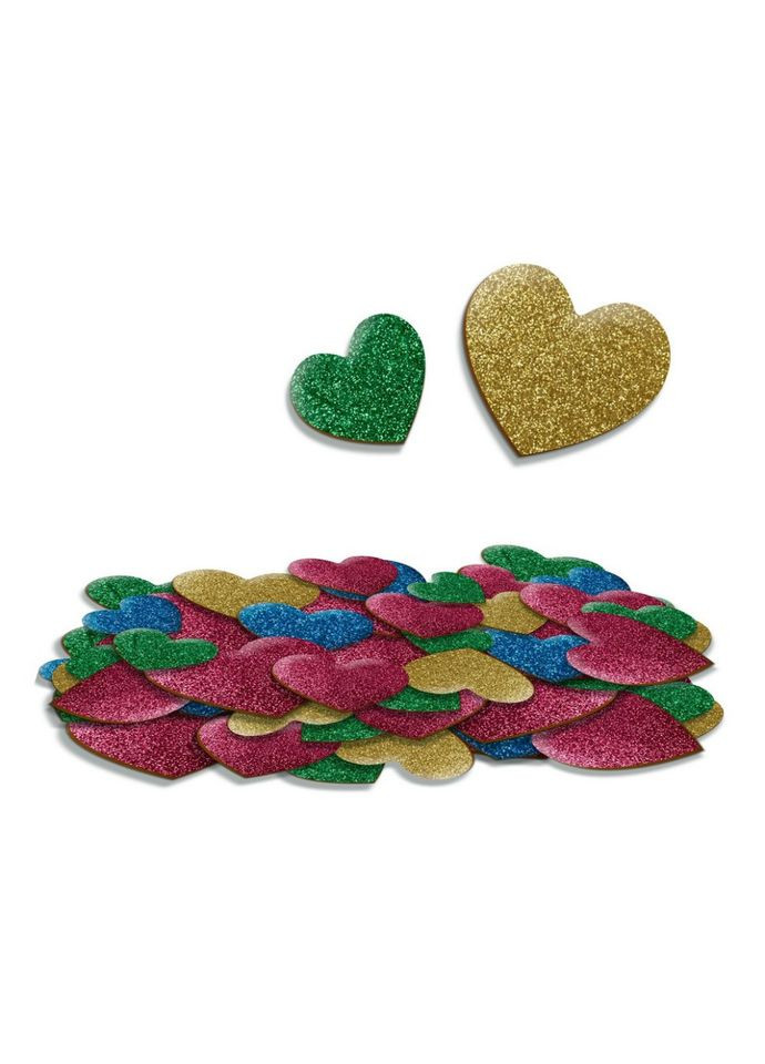 Детский набор мягких наклеек "Сердце" VT4206-53, 50 наклеек Vladi toys (342025700)