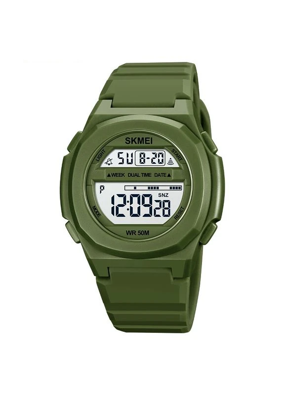 Часы 1821AG Army Green электронные мужские спортивные с будильником и секундомером (547077) ProDobro (367266225)
