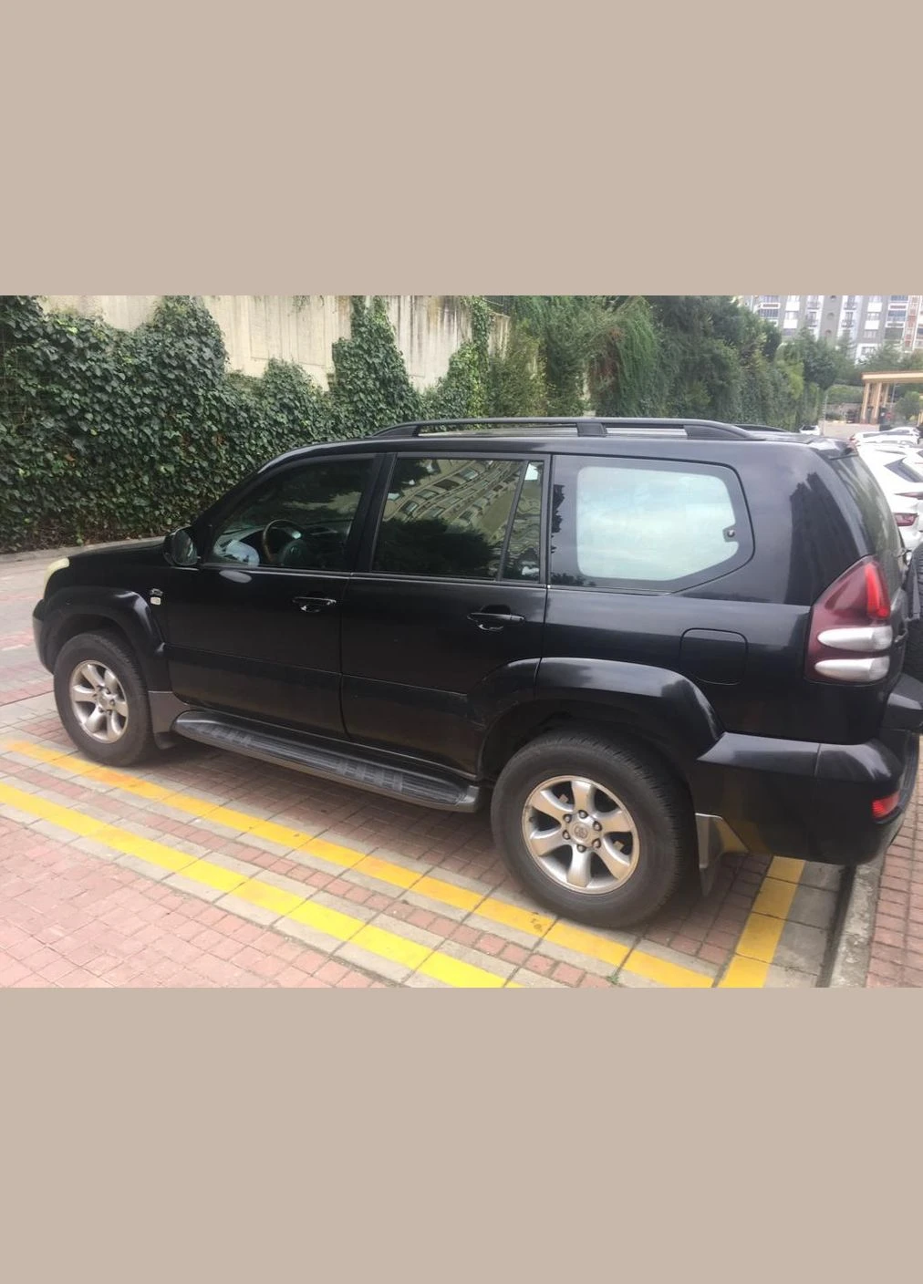 Рейлінги Toyota Land Cruiser Prado чорний Skyport skp756 Erkul (294297455)