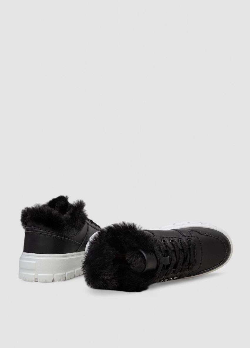 Кросівки жіночі зимові на хутрі Ager 248RCX622 чорно-білі демісезони (340052270)