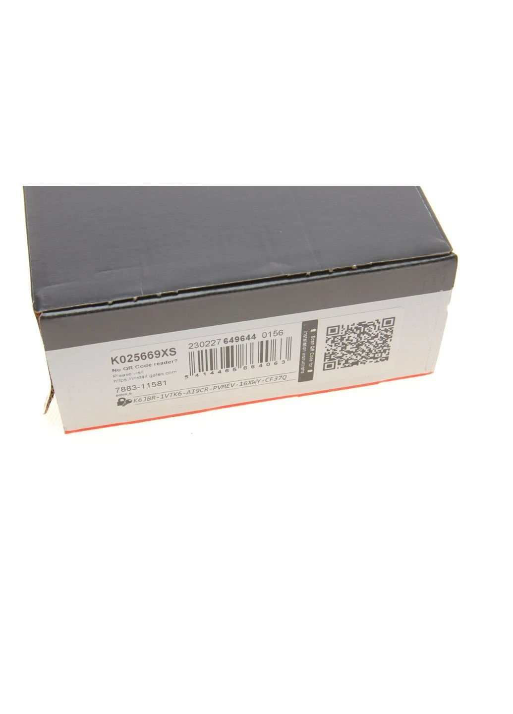 Комплект ременя ГРМ K025669XS Gates (380718807)