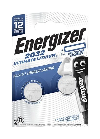Дискова батарейка Ultimate Lithium Cell 3V CR2032 (2шт) Energizer (370625410)