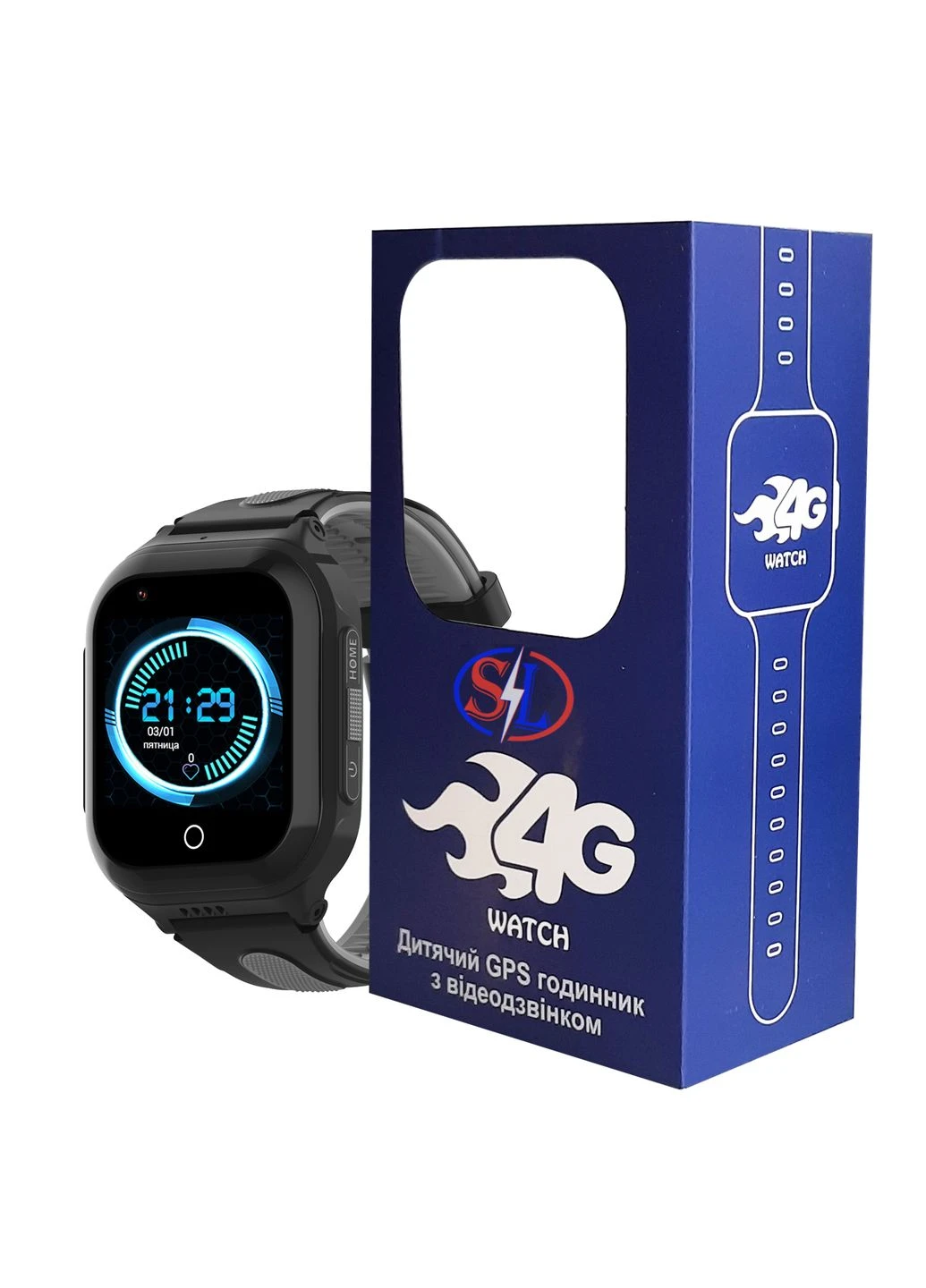 Дитячий GPS годинник SL-10M (Android 8.1) чорний SparkLine (378839219)