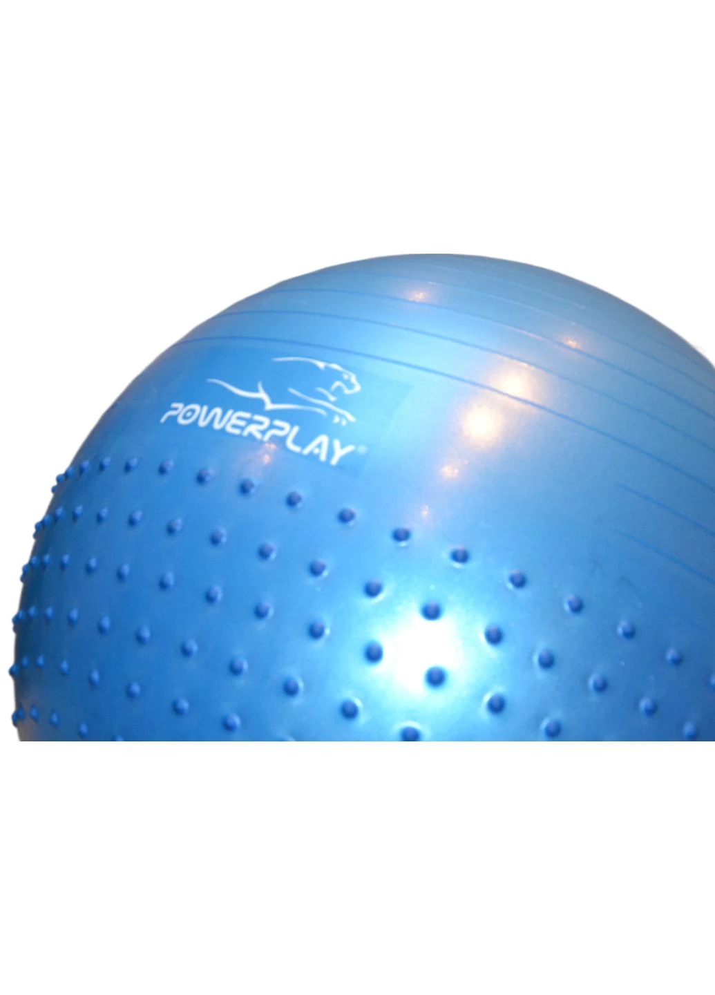 М'яч для фітнесу (фітбол) напівмасажний 4003 Ø65 cm Gymball Синій + помпа PowerPlay (362914919)
