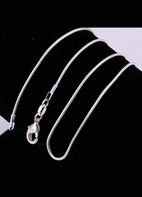 Плоский ланцюжок ланцюг на шию стерл. ср. проба унісекс No Brand (338436130)