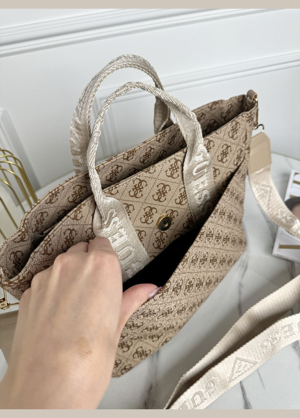 Гесс Medium сумка шопер (бежевый цвет) No Brand (322375661)