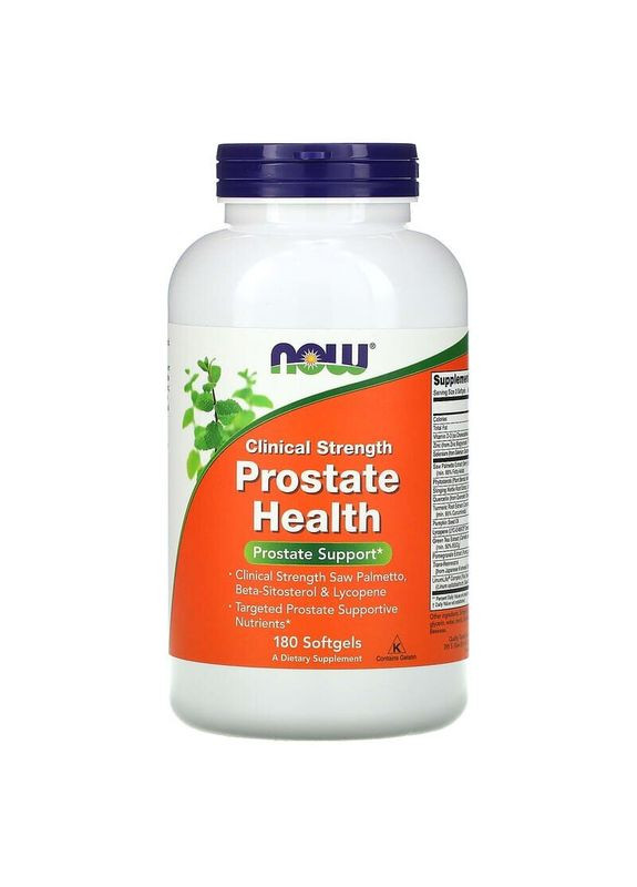 Натуральна добавка Prostate Health, 180 капсул Now (368150424)