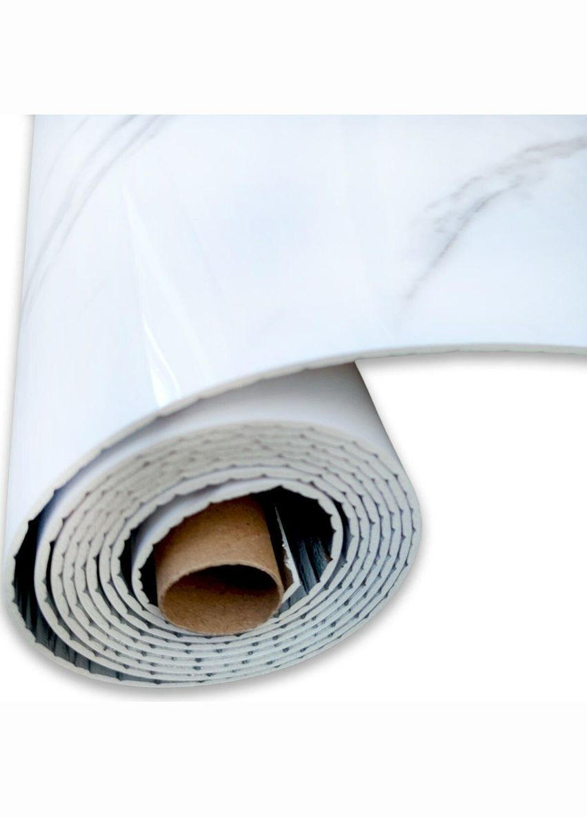 Самоклеюча вінілова плитка в рулоні білий мармур з прожилками 3000х600х2мм Sticker Wall (300242261)